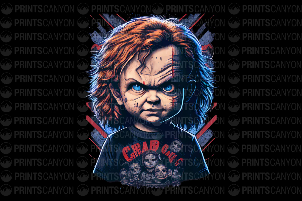 Chucky Inspired T-Shirt Design for Horror Movie Fans