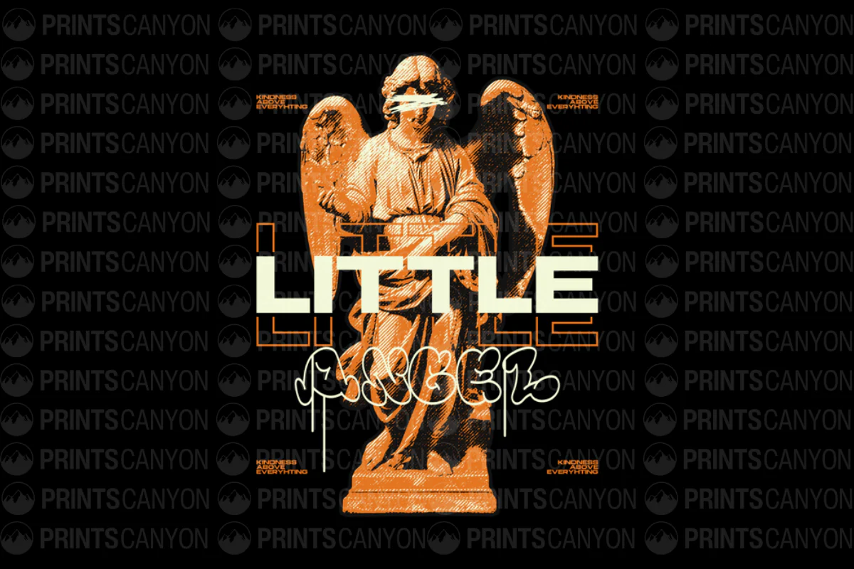 Little Angel T-Shirt Design with Kindness Above Everything Theme