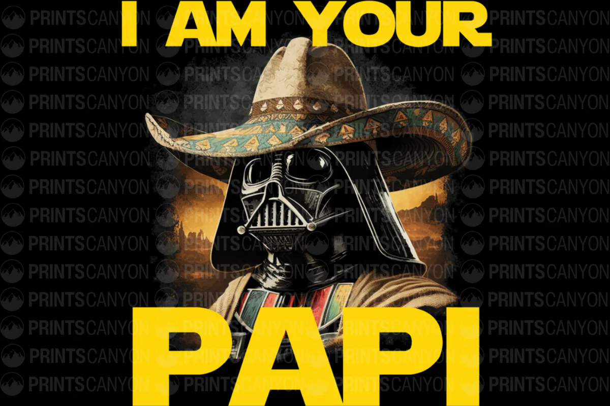 I Am Your Papi Funny T-Shirt Design for Star Wars Fans and Dads