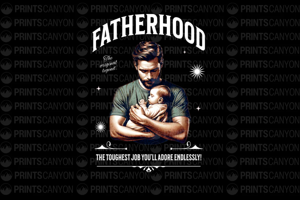 Fatherhood The Original Legend T-Shirt Design The Toughest Job You'll Adore Endlessly