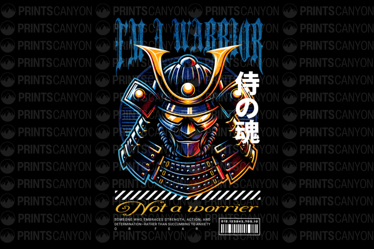I'm a Warrior T-Shirt Design for Strength and Determination Enthusiasts