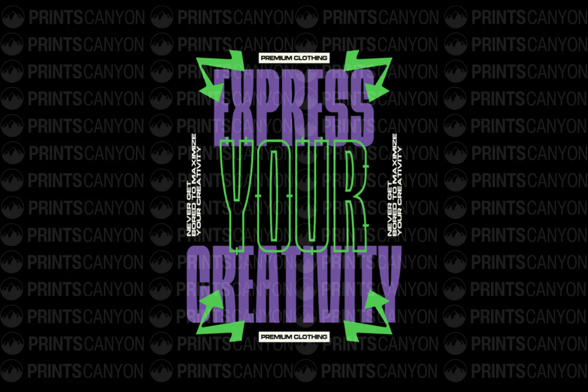 Express Your Creativity T-Shirt Design for Premium Clothing