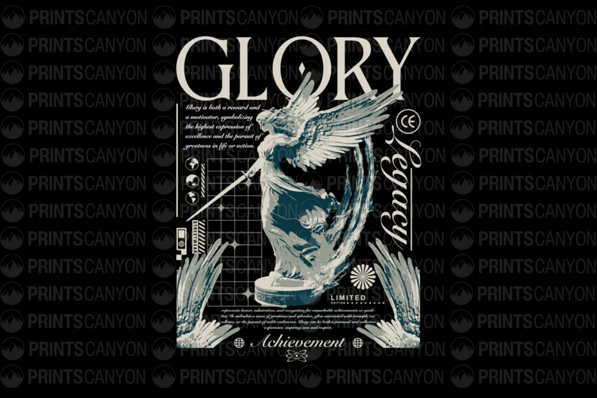 Glory Legacy T-Shirt Design for Achievement and Excellence Motivation