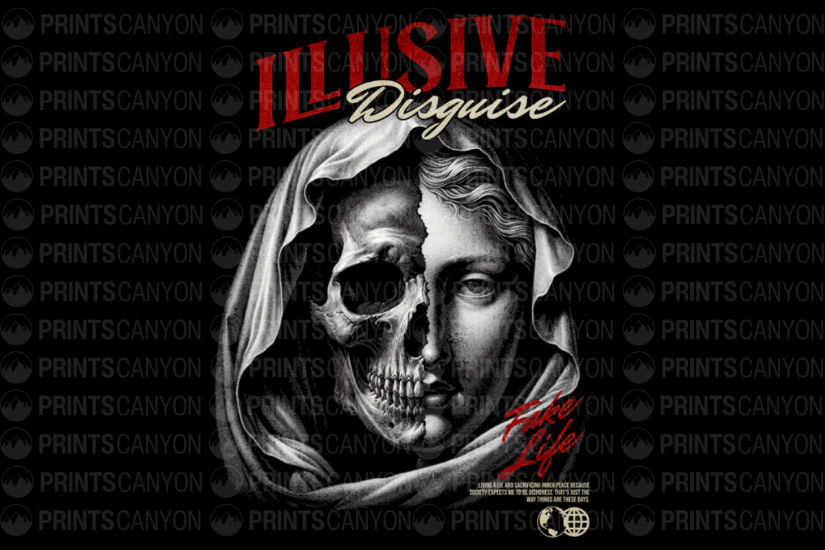 Illusive Disguise T-Shirt Design for Unique Style and Statement Making